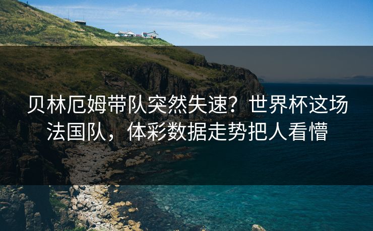 贝林厄姆带队突然失速？世界杯这场法国队，体彩数据走势把人看懵